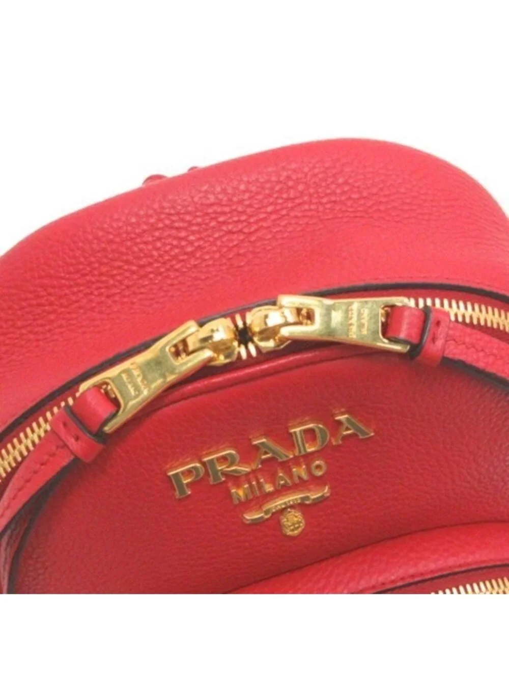 Prada Logo Leather Backpack